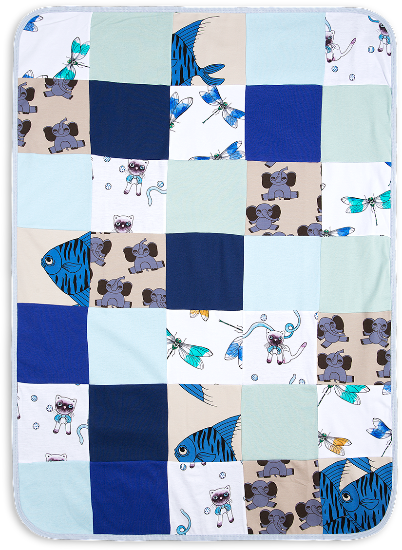 Mini Rodini Patchwork Baby Blanket (1100x1430), Png Download