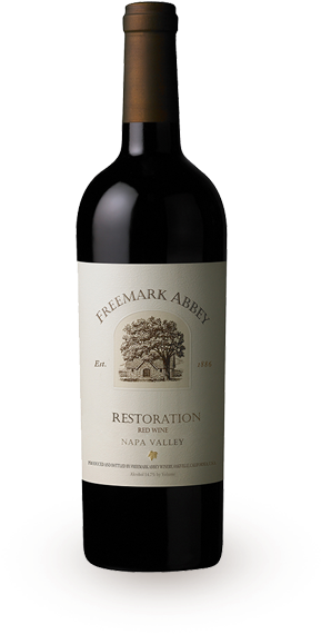 Restoration Red - Freemark Abbey Cabernet Sauvignon 2014 (308x600), Png Download