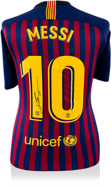 Lionel Messi Hand Signed Shirt (650x665), Png Download