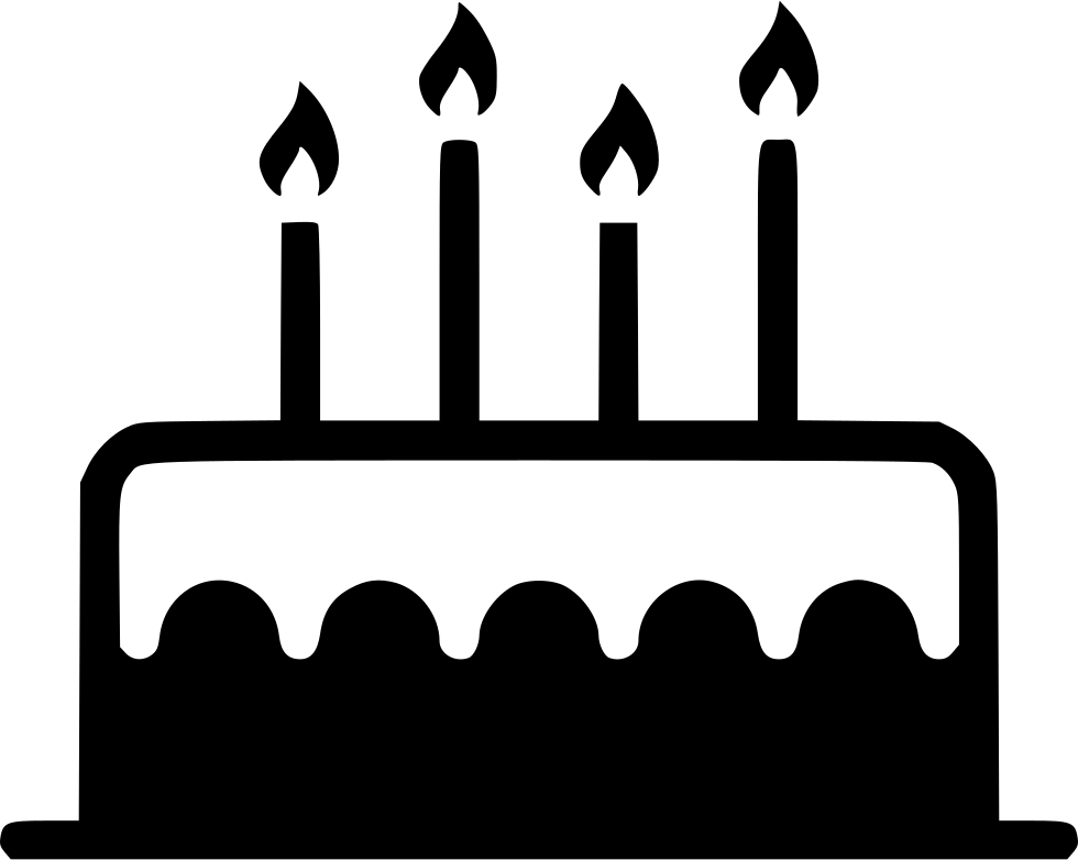 Birthday Cake Candle Sweet Dessert Comments - Birthday Cake Png Icon (980x782), Png Download