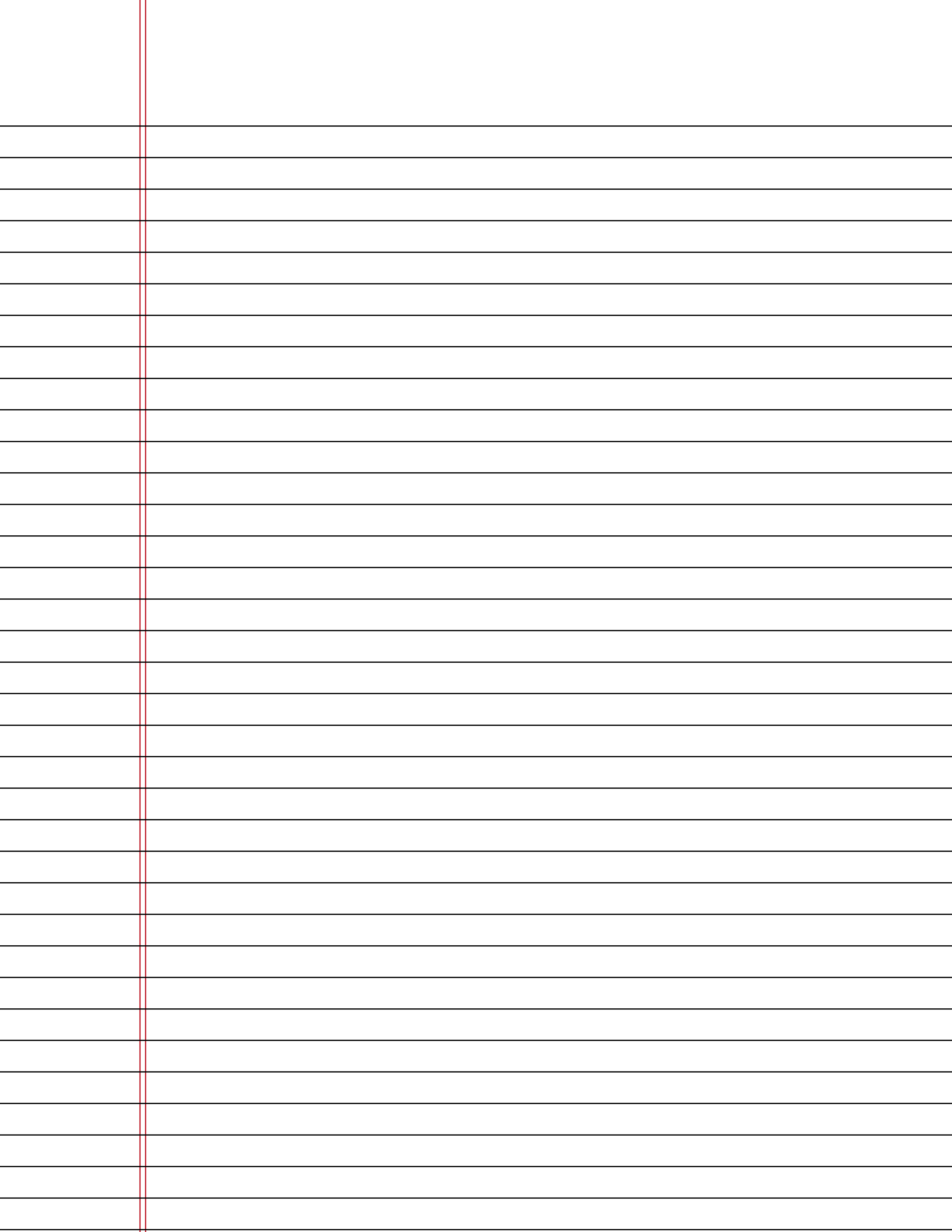 Lined Portrait Letter College Paper Main Image - Slope (2550x3300), Png Download