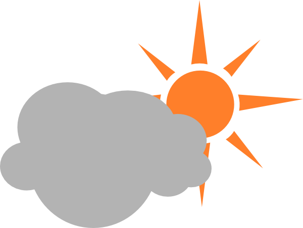 Weather Symbols Fog - Transparent Partly Cloudy Symbol (600x452), Png Download