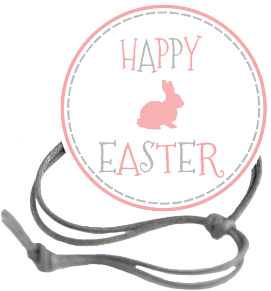 Easter Gray Dashed Border Napkin Knot Product Image - Circle (1080x1080), Png Download