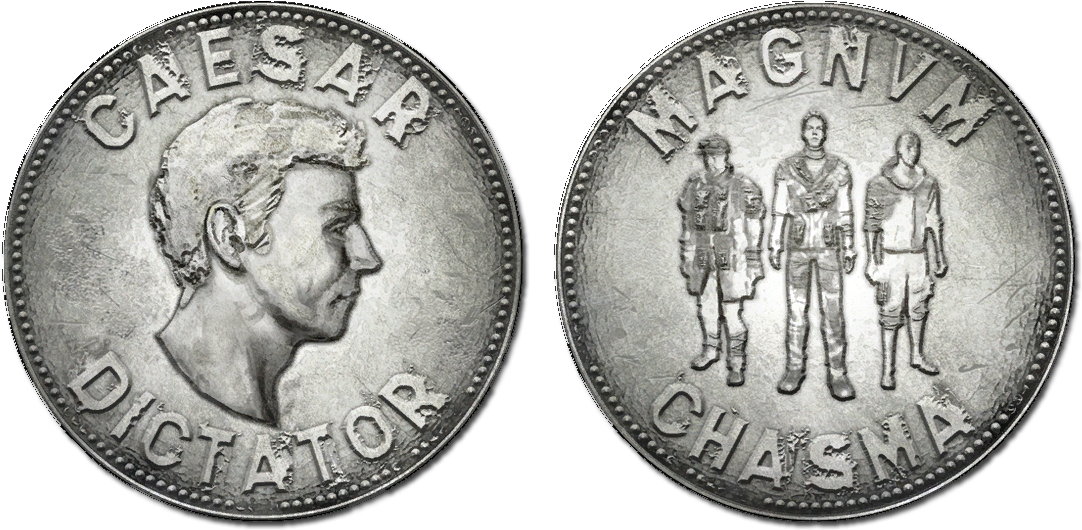 Fnv Legion Silver Coin - Fallout New Vegas Legion Coin (1100x600), Png Download