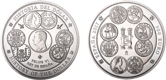 The Fabrica Nacional De Moneda Y Timbre , In Association - Moneda Historia Del Dolar (700x368), Png Download