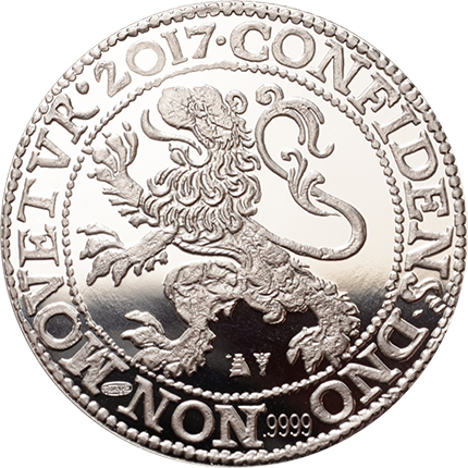 Silver Lion Daalder Coin - Royal Dutch Mint Lion Dollar (430x430), Png Download