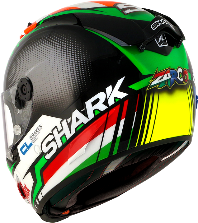 4 Racerpro Blank Blk Lside He8600 - Shark Race R Pro Zarco (1024x800), Png Download