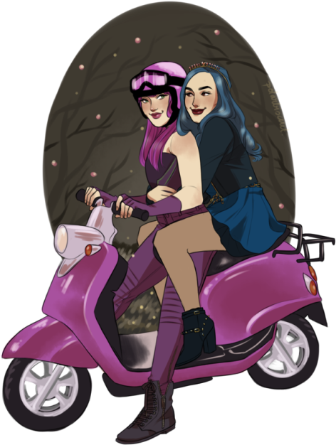 No Mortal Blade Can Kill Me “where To” Mal Asked - Descendants Evie Fan Art (500x707), Png Download