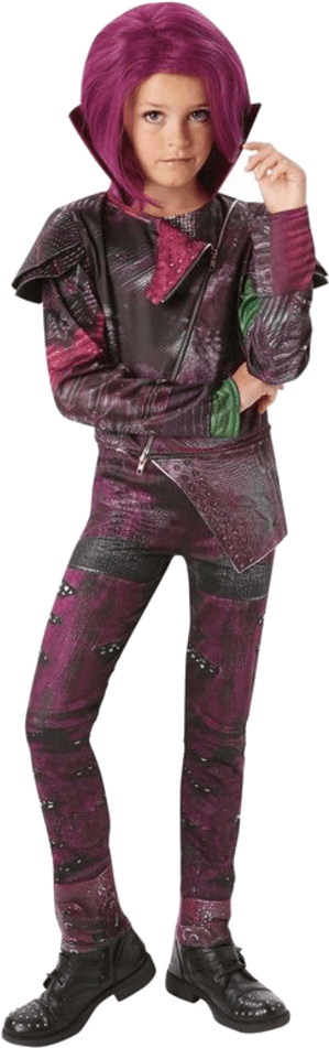 Descendants Deluxe Mal Costume (600x951), Png Download