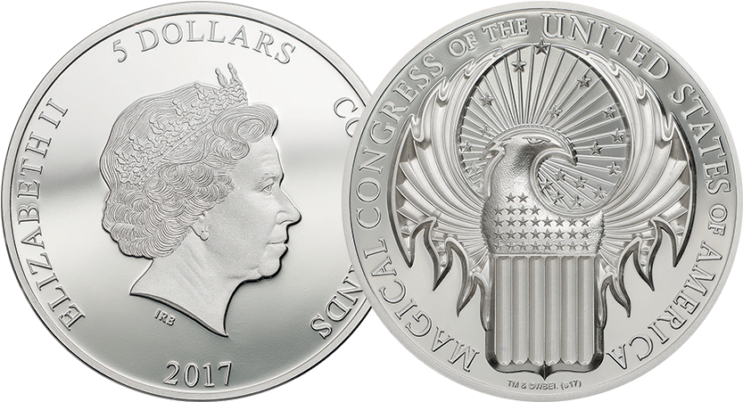 Official Licensed Fantastic Beasts And Where To Find - Coin (1000x500), Png Download