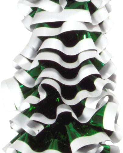 Ru1604 Ruffles 60inch Length Garland Green - Glass Bottle (413x500), Png Download