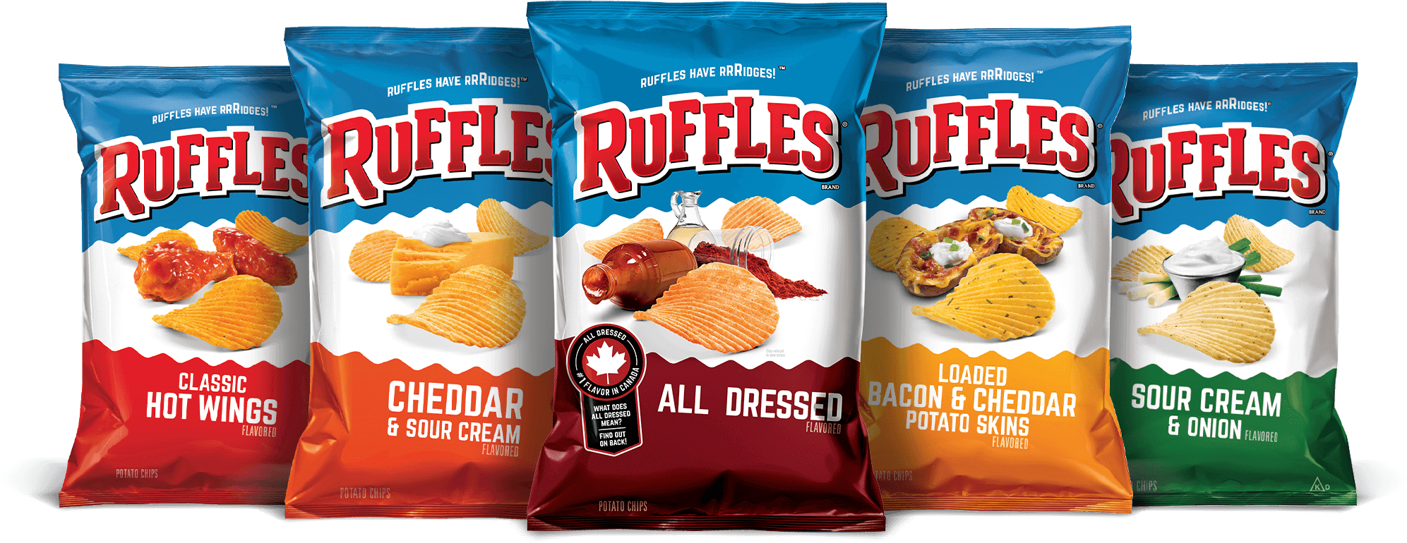 Enter Your Bag Codes Online At Rufflesridgechallenge - Ruffles Classic Hot Wings Potato Chips (2008x770), Png Download