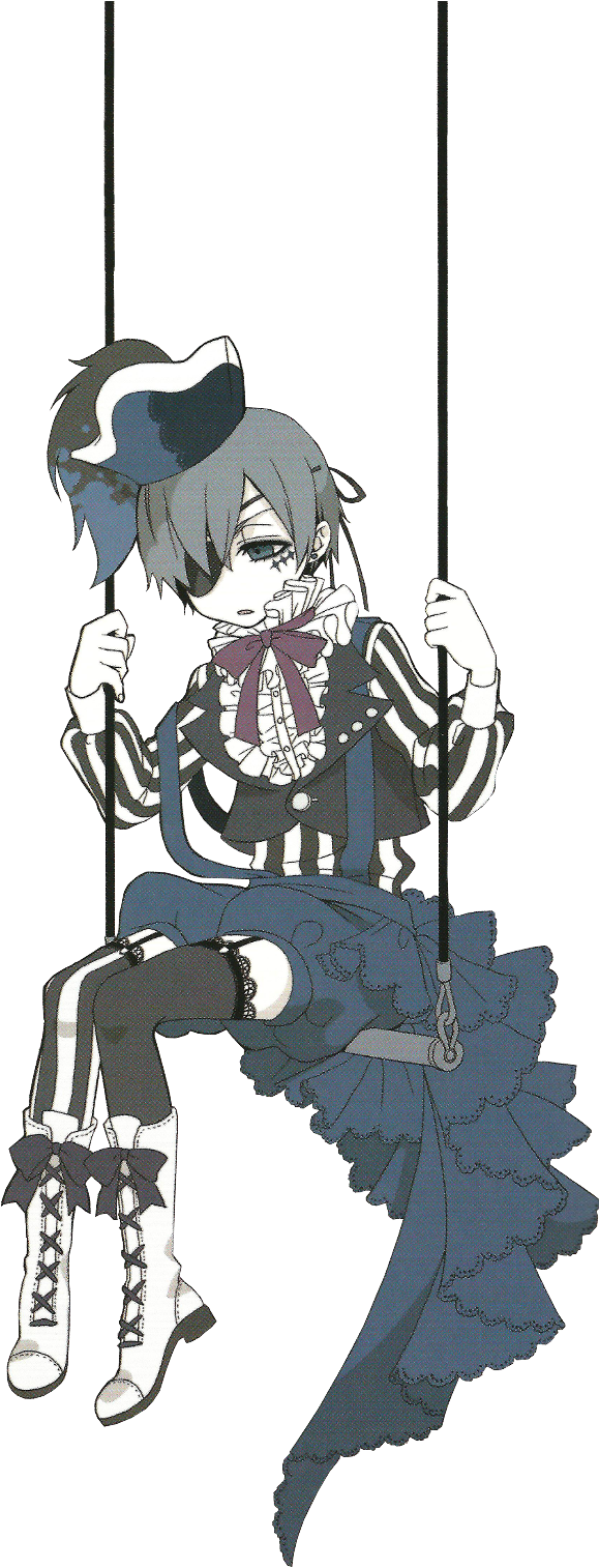 Anime Kuroshitsuji Ciel Phantomhive Black Butler Transparent - Black Butler Transparent Gif (704x1525), Png Download