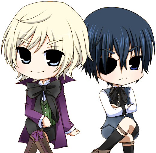 Photo - Chibi Ciel X Alois (530x530), Png Download