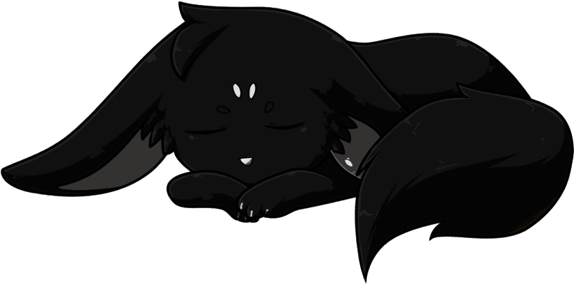 Black Wolf Cub Anime (860x436), Png Download