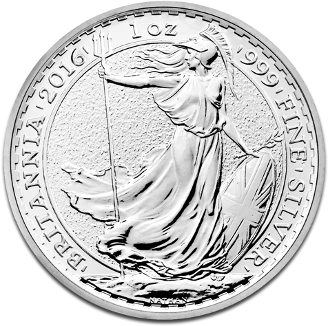 2016 Silver Britannia Coin (500x500), Png Download