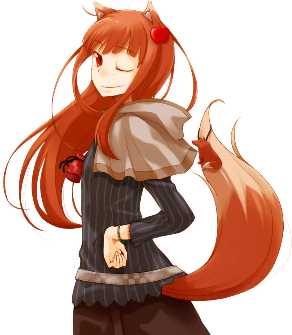 Lightangelfaye - Deviantart - Com - Horo Spice And Wolf Png (1024x1144), Png Download
