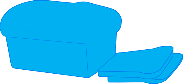 How To Set Use Bread Blue Svg Vector (600x276), Png Download