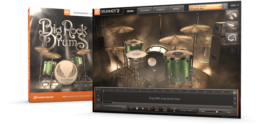 As An Avid User Of Toontrack Products For Songwriting - Big Rock Drums Ezx (900x600), Png Download