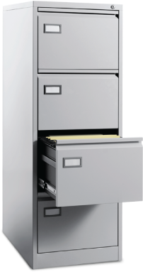 File Cabinet Png Pic - 4-drawer Filing Cabinet Grey Special Offer Jemini By (750x508), Png Download