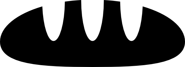 How To Set Use Bread Icon Clipart - Bread Icon Vector Svg (600x218), Png Download