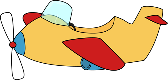 Cute Airplane Clip Art Image - Clip Art (550x263), Png Download