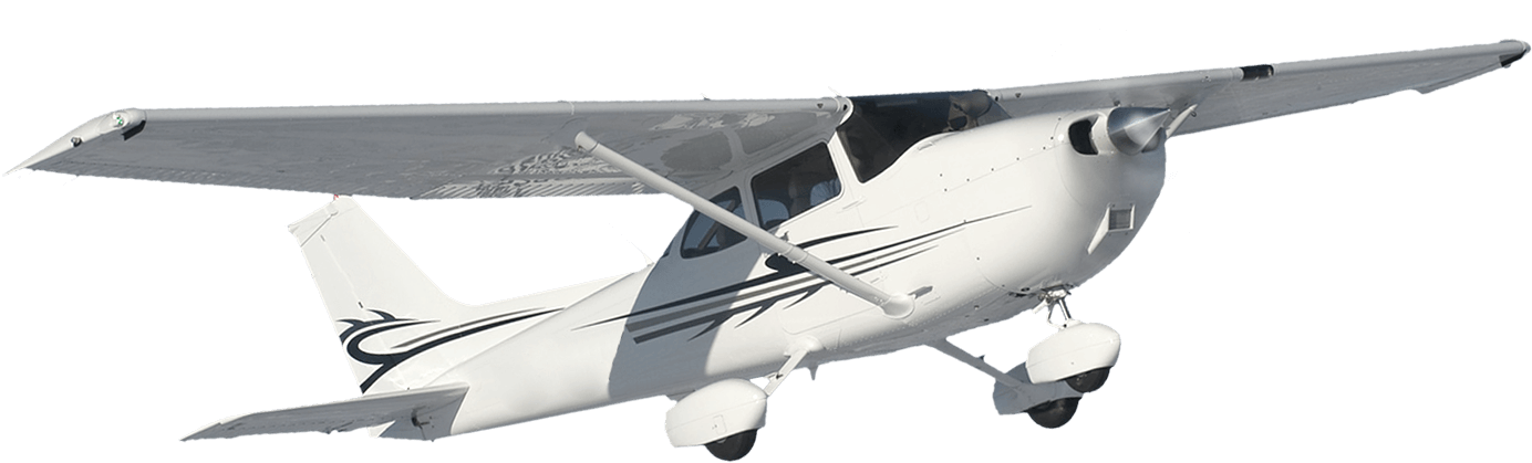 Airplane With Banner Png - Cessna 172 Transparent (1419x500), Png Download