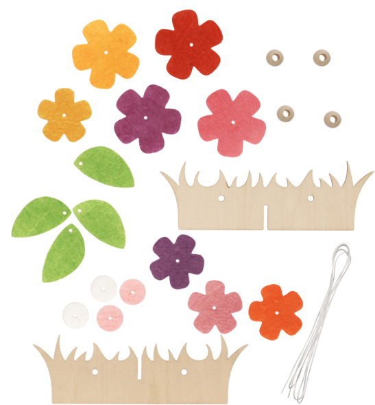 Diy Plate Divider "flower Meadow\ - Betzold Teller-nestchen Blumenwiese (558x600), Png Download