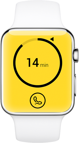 Iwatch App Concepts - Analog Watch (278x500), Png Download