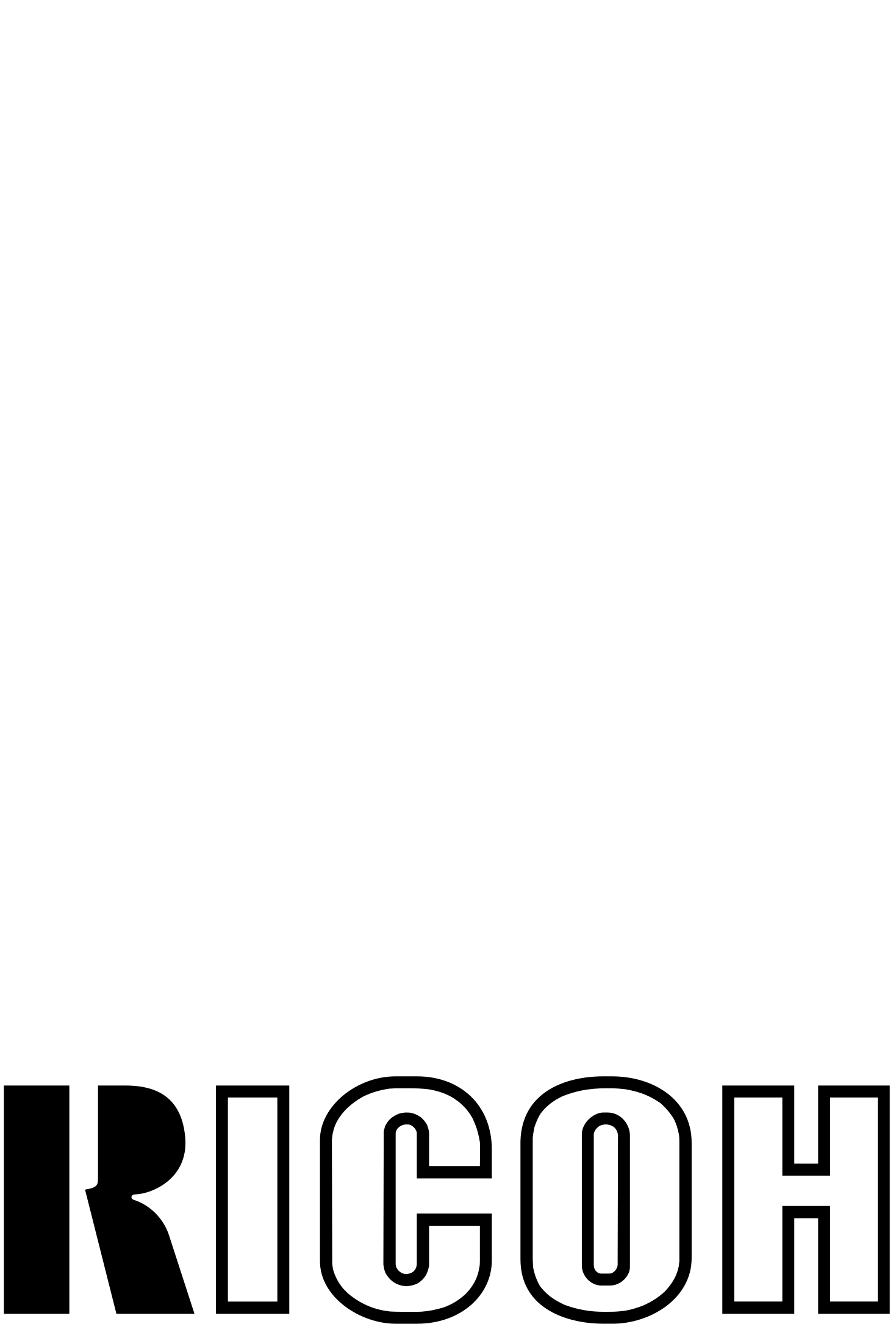 Ricoh Logo Black And White - Ricoh (2400x2400), Png Download