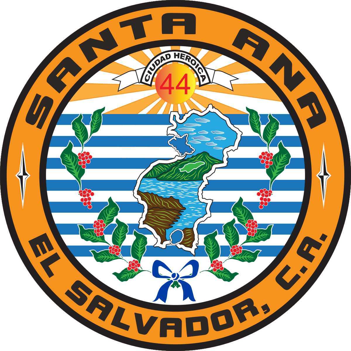 Escudo De Santa Ana El Salvador (1200x1200), Png Download