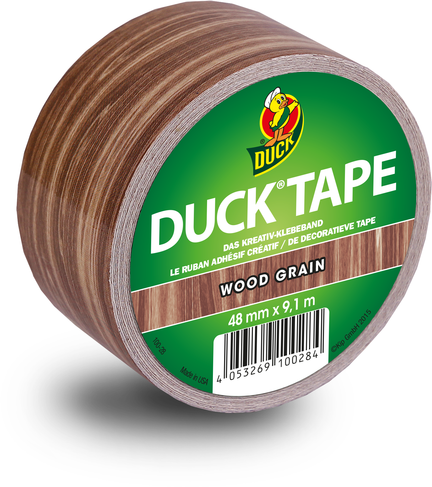 Duck Tape Wood Grain - Ducktape - Trä - 48 Mm X 9,1 M (2362x2362), Png Download