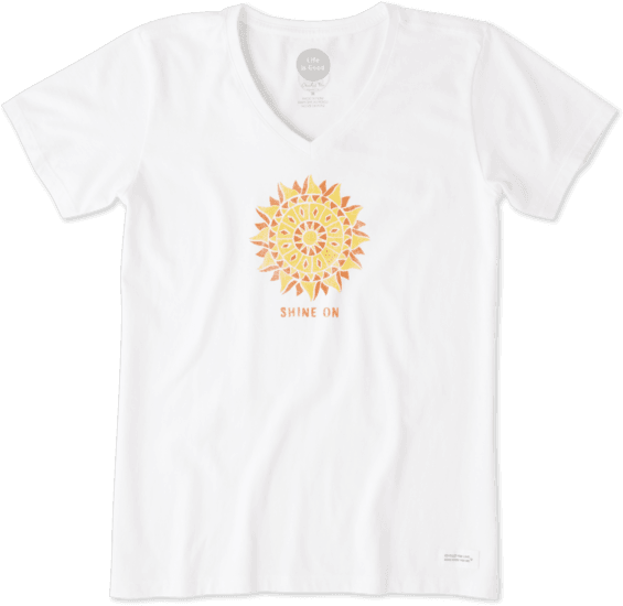 Women's Shine On Sun Crusher Vee - Active Shirt (570x570), Png Download