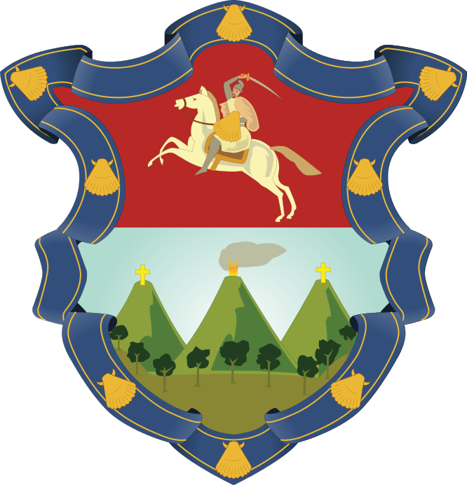 Escudo De Armas De La Ciudad Guatemala Honduras, América - Guatemala City Coat Of Arms (666x693), Png Download