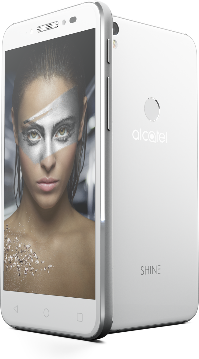 Alcatel Shine Kv 03 Pos Lite White Woman - Alcatel Shine Lite Pure White (650x1170), Png Download