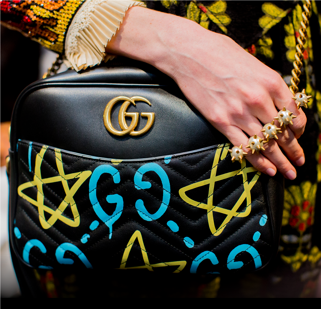 Guccighost Graffiti Tote Bag (2048x1317), Png Download