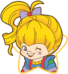 Rainbow Brite Stickers Messages Sticker-6 - Hallmark Labs Cartoon (408x408), Png Download