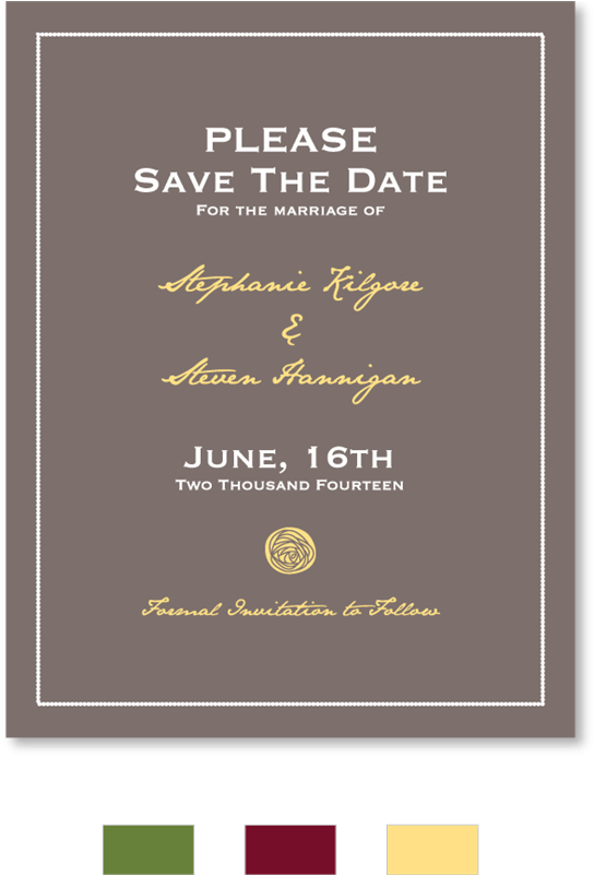 Modern Poppies Save The Date - Poster (800x800), Png Download