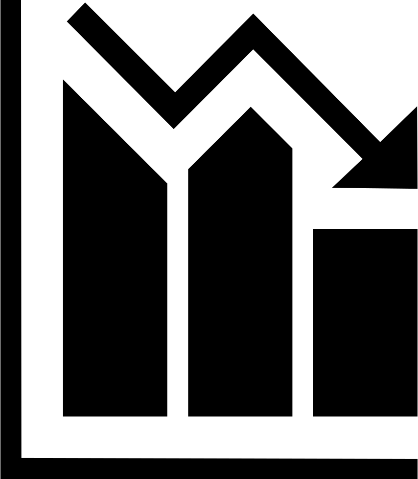 Png File - Decrease Performance Icon (854x980), Png Download