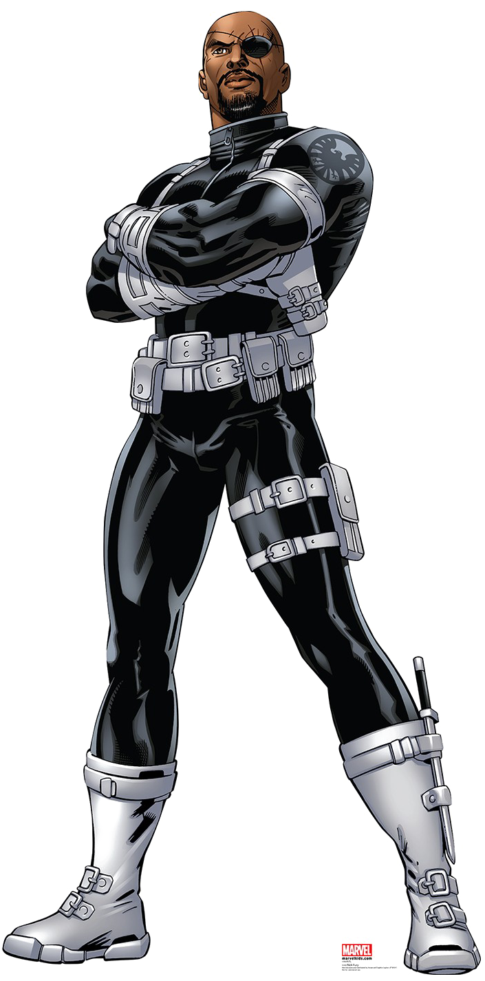 Nick Fury Png Image - Nick Fury Marvel Png (1400x1494), Png Download