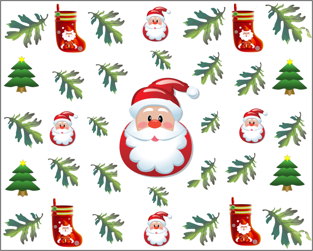Papel Digital De Papai Noel - Christmas Tree 5'x7'area Rug (1004x804), Png Download