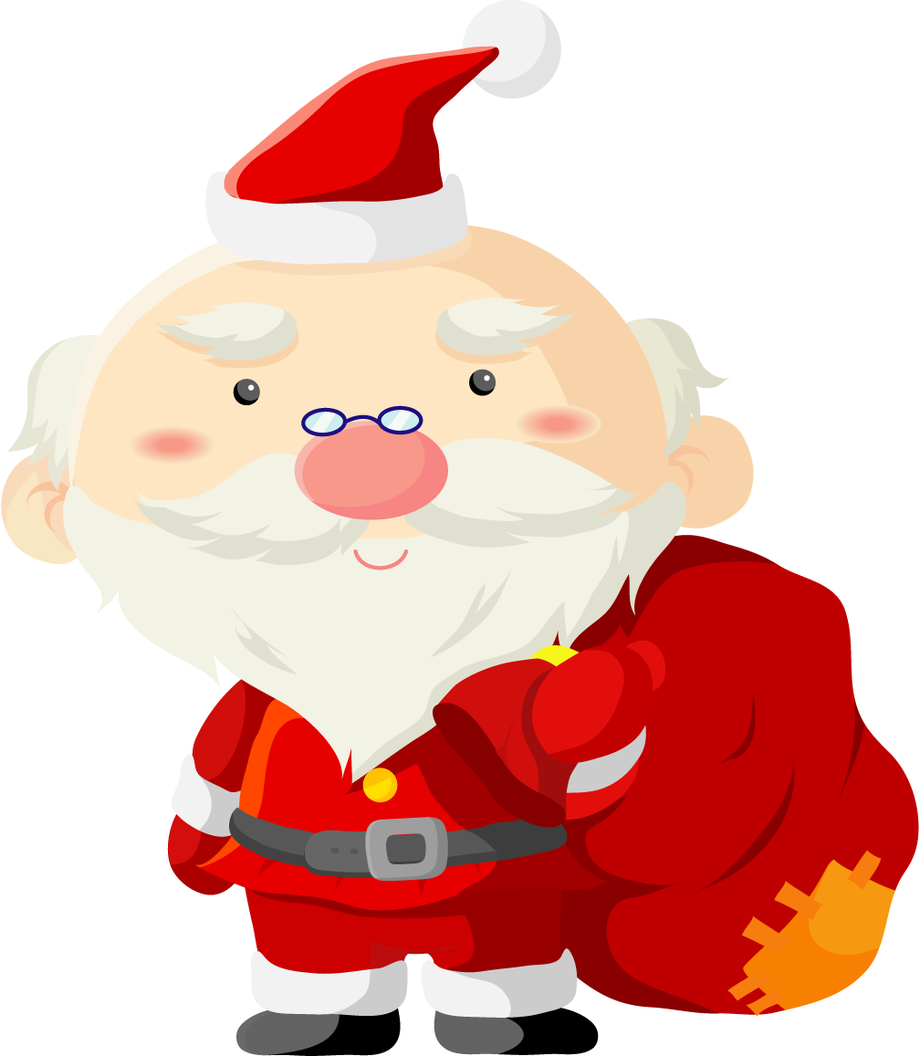 Onde Encontrar O Papai Noel Esse Ano - Papai Noel Cartoon Png (1008x1157), Png Download