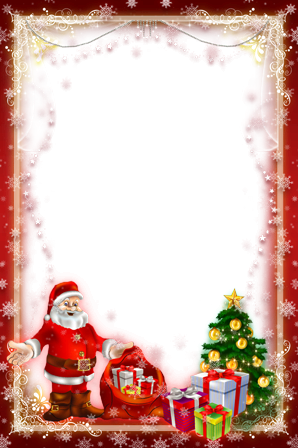 Papai Noel, Árvore De Natal E Presentes - Choinka (298x448), Png Download