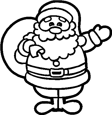 Desenho De Um Papai Noel Para Colorir - Papa Noel Para Colorear (600x470), Png Download