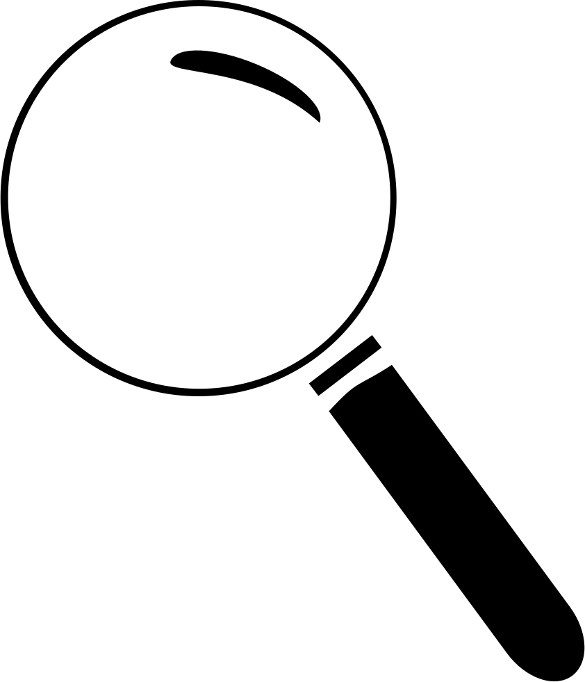White Magnifying Glass Png Download - Magnifying Glass Clipart Png (842x981), Png Download
