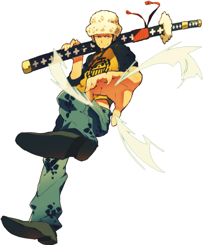 Trafalgar Law Hyūga - Trafalgar Law No Background (427x500), Png Download
