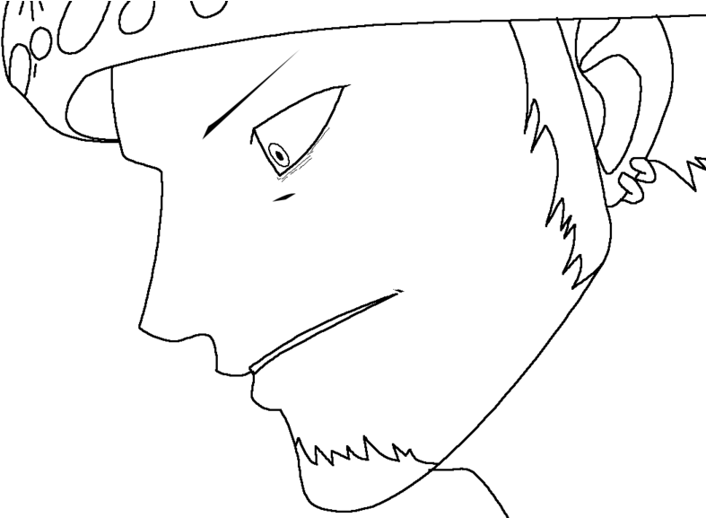 One Piece - Line Art (1024x576), Png Download