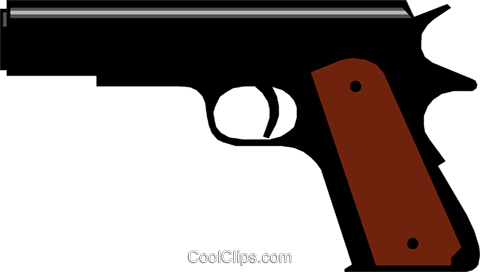 Gun Royalty Free Vector Clip Art Illustration - Illustration (480x272), Png Download