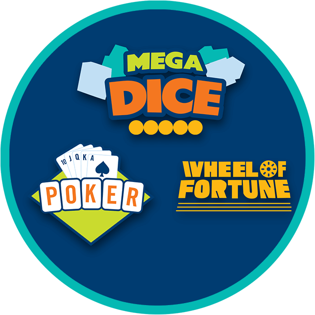 Megadice Poker And Wheel Of Fortune Logo In A Circle - Fia World Motor Sport Council (637x637), Png Download