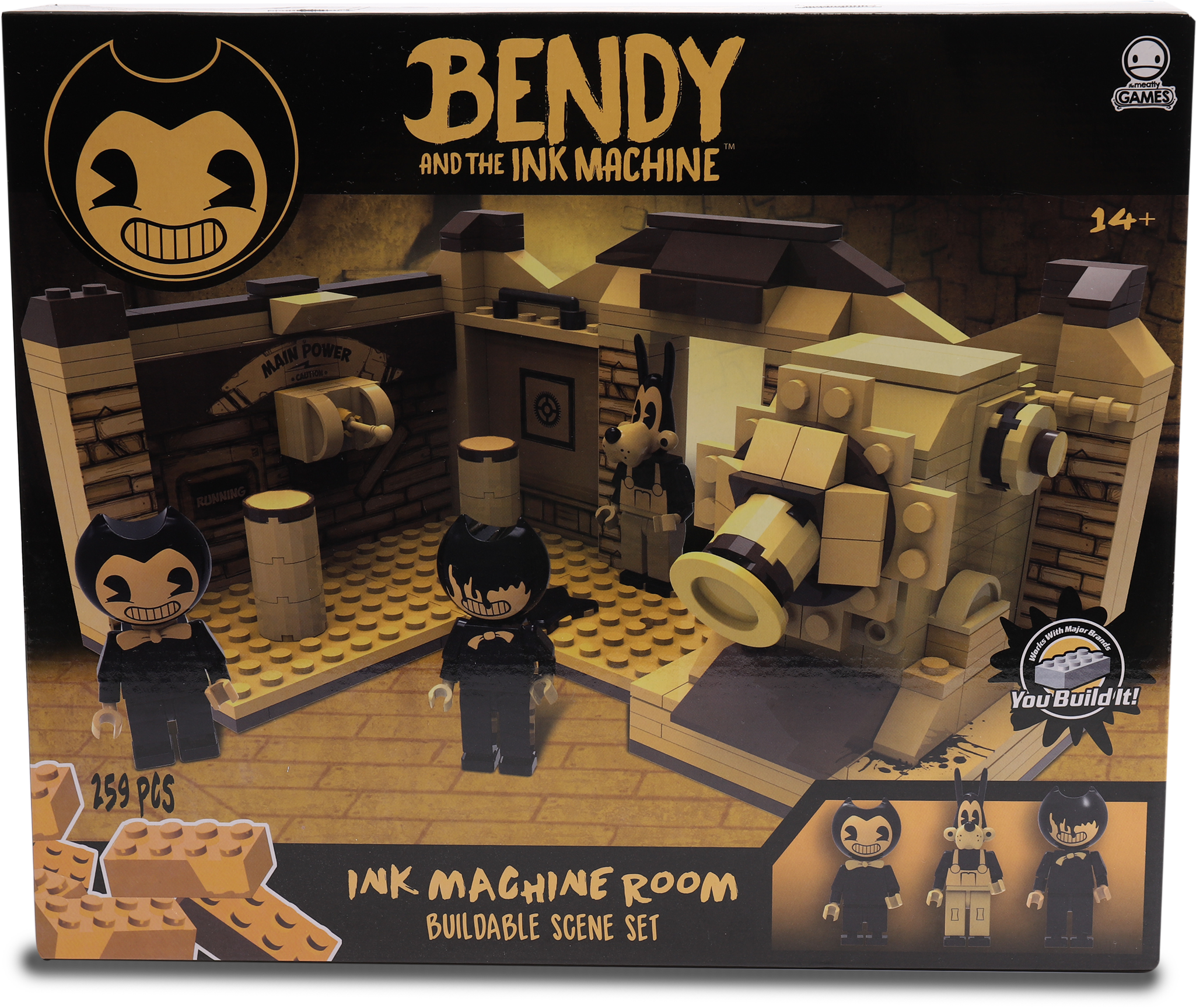 Bendy And The Ink Machine - Bendy And The Ink Machine Construction Sets (2346x1861), Png Download